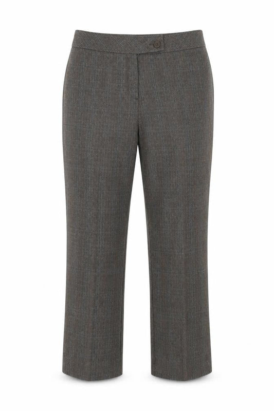 Womens UK Size 14 Mia Moda Regular Fit  Brown Trousers