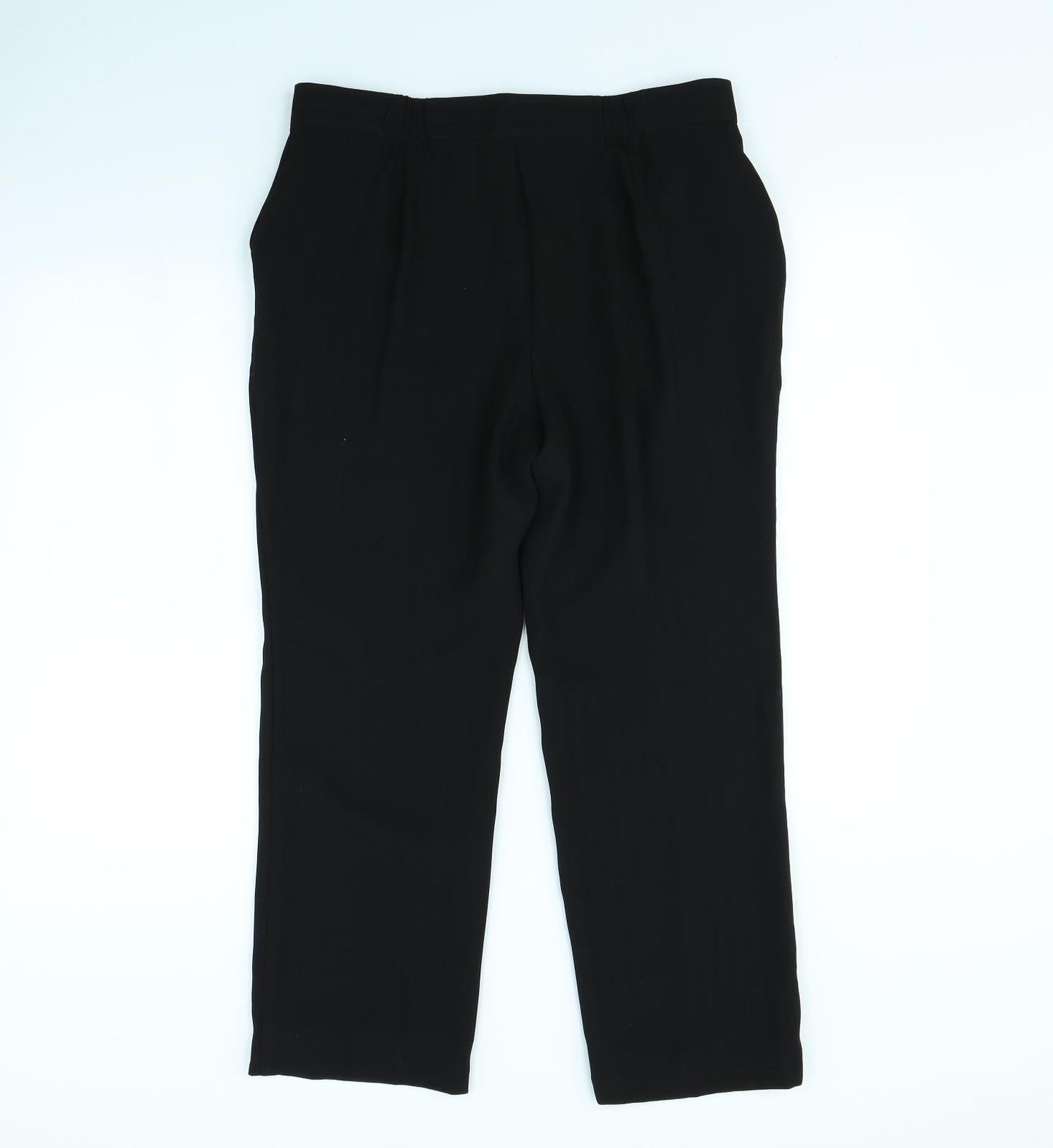 Womens UK Size 34 in Preworn Regular Fit  Black Trousers