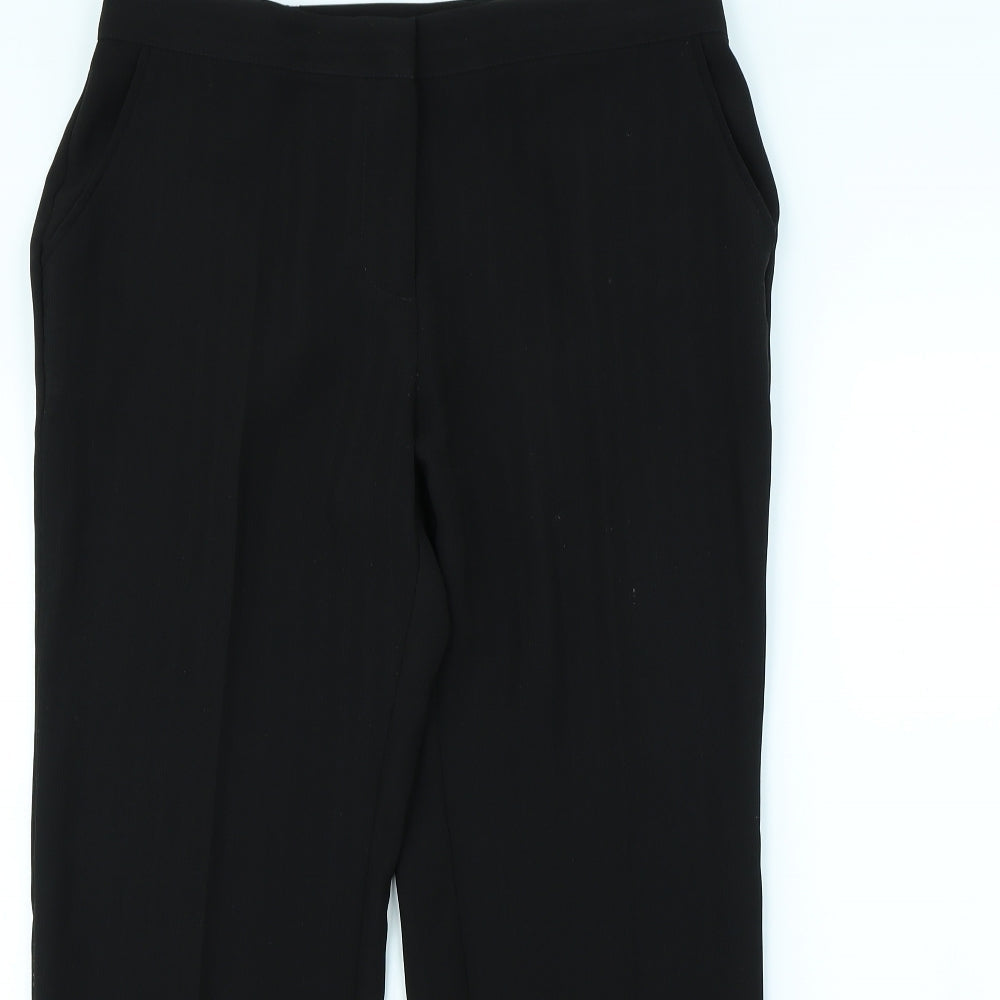 Womens UK Size 34 in Preworn Regular Fit  Black Trousers