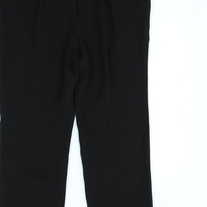 Womens UK Size 34 in Preworn Regular Fit  Black Trousers