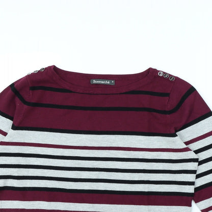 Bonmarché Womens Multicoloured Striped  Pullover Jumper Size S