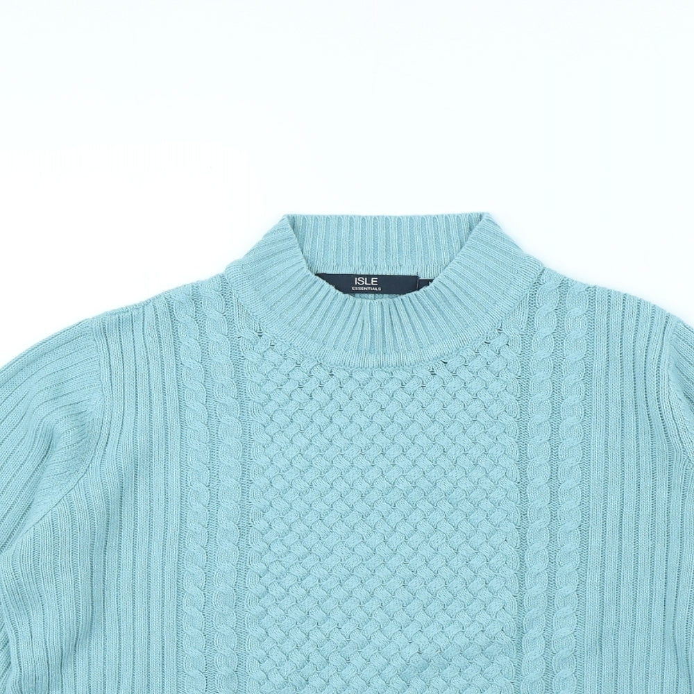 isle Womens Blue   Pullover Jumper Size M
