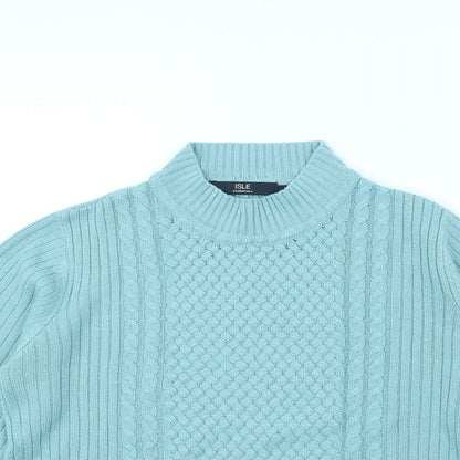 isle Womens Blue   Pullover Jumper Size M