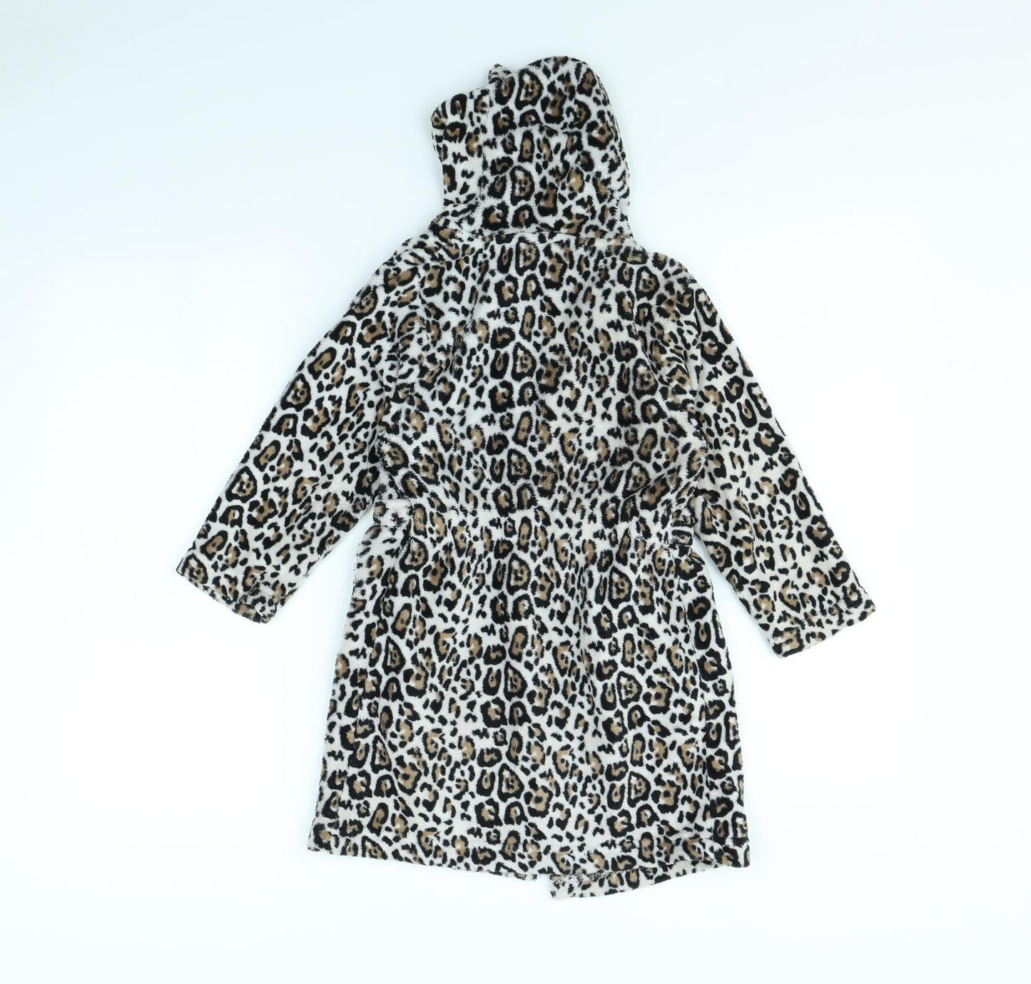 Preworn Girls Brown Animal Print  Cami Gown Size 4 Years