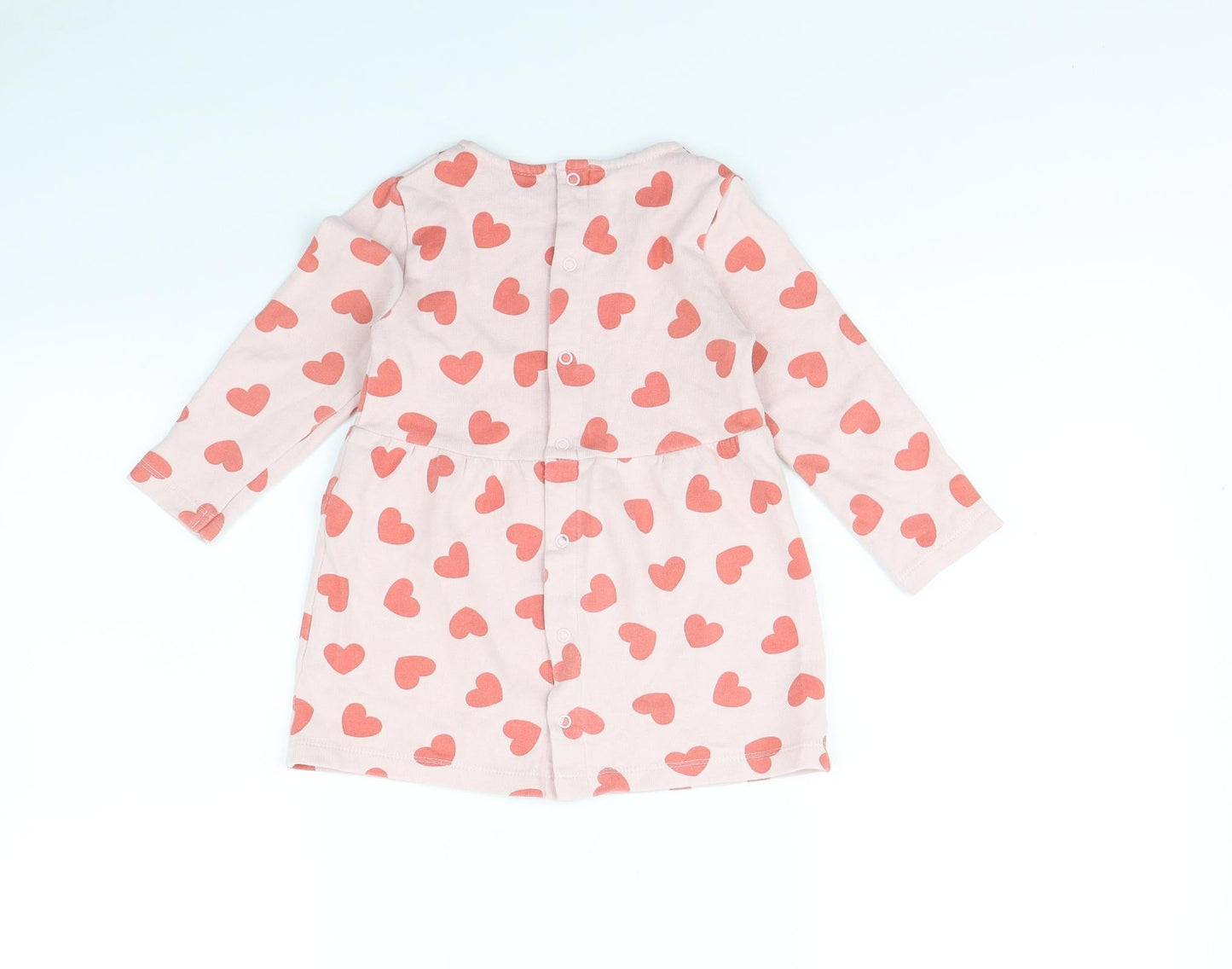 lulipu Girls Pink Spotted  Fit & Flare  Size 18 Months  - Heart