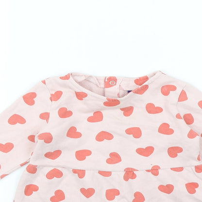 lulipu Girls Pink Spotted  Fit & Flare  Size 18 Months  - Heart