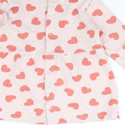 lulipu Girls Pink Spotted  Fit & Flare  Size 18 Months  - Heart