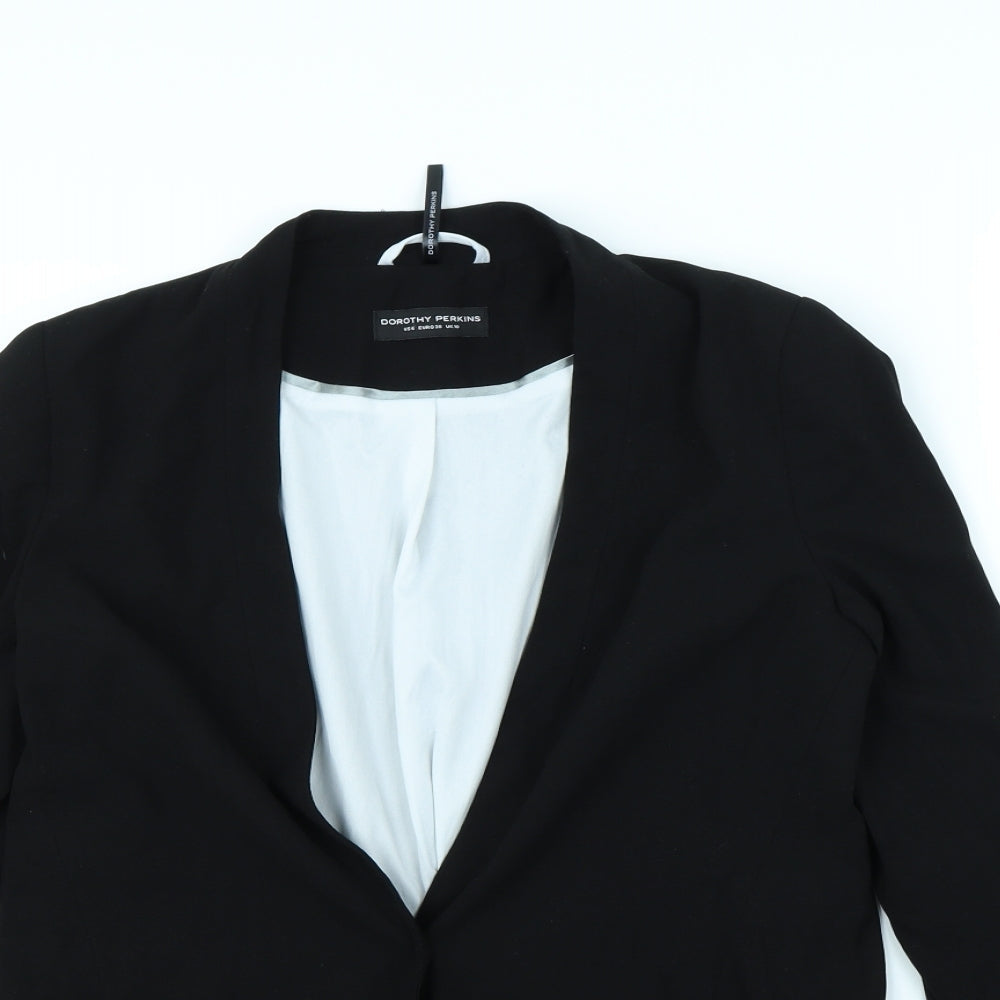 Womens UK Size 10 Dorothy Perkins Black Jacket