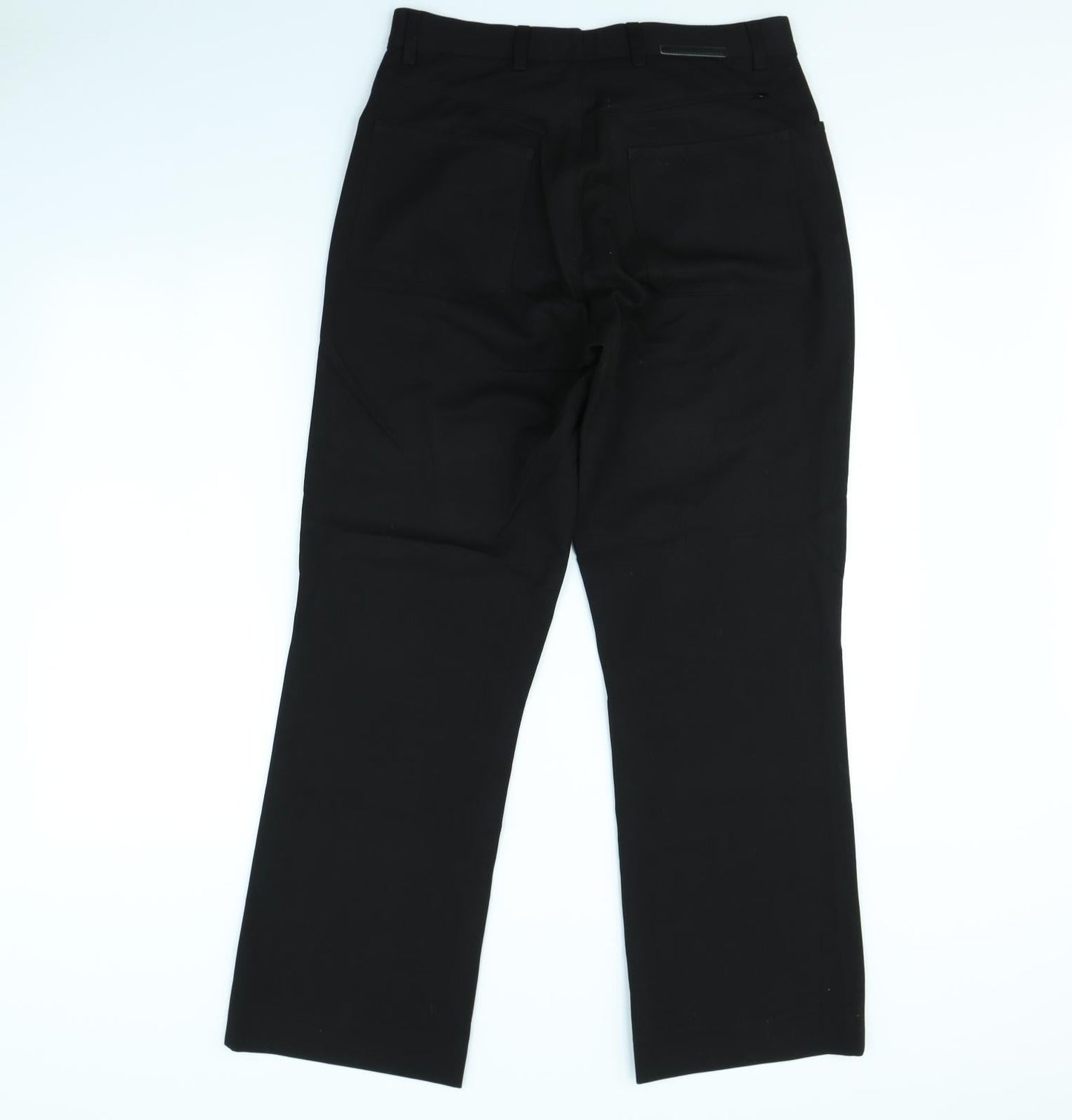 Womens UK Size 32 in River Island Regular Fit Dress Pants Black Trousers