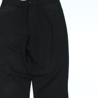 Womens UK Size 32 in River Island Regular Fit Dress Pants Black Trousers
