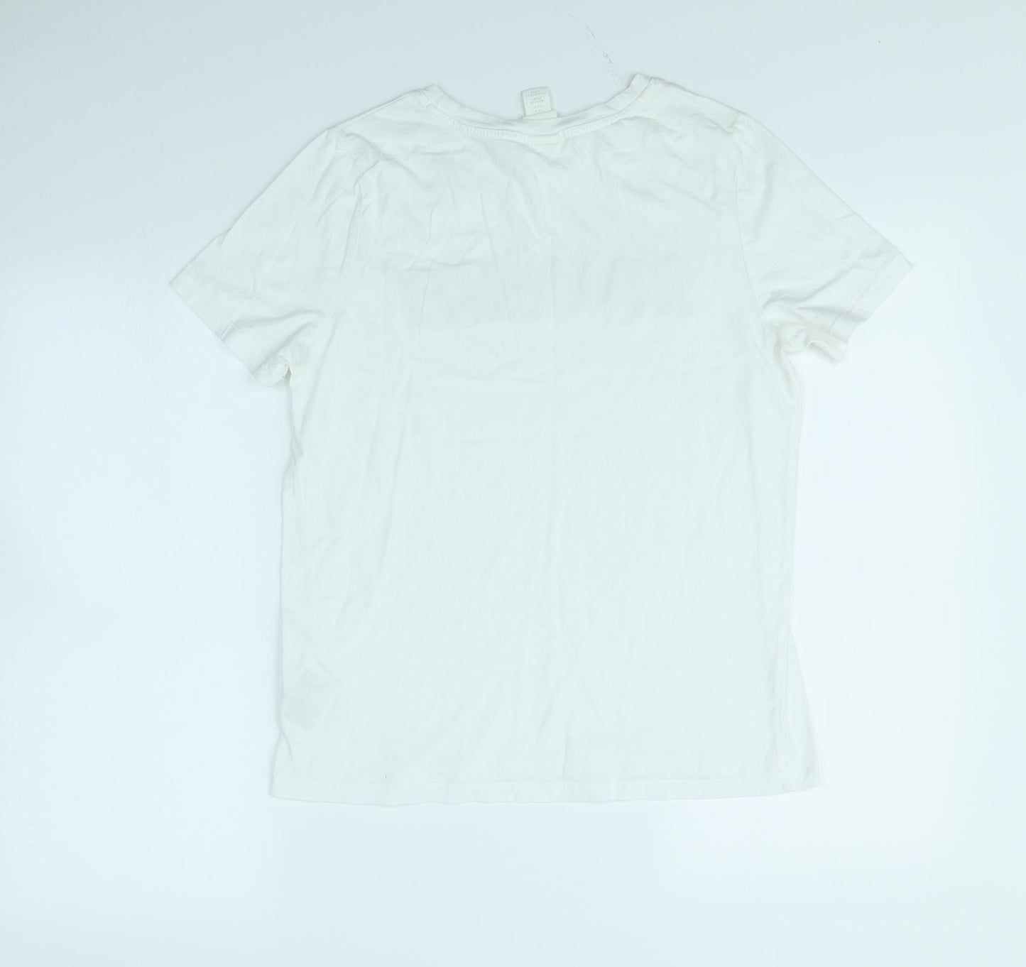 Womens UK Size S H&M White Basic T-Shirt