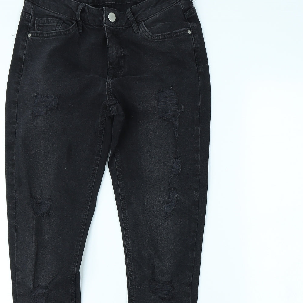 Denim & Co. Womens Black   Skinny Jeans Size 8 L29 in