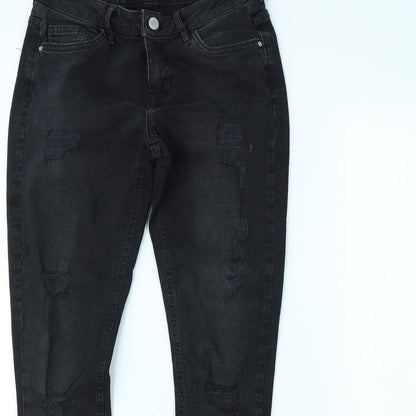 Denim & Co. Womens Black   Skinny Jeans Size 8 L29 in