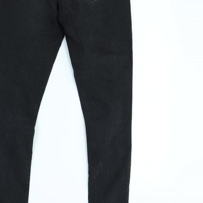 Denim & Co. Womens Black   Skinny Jeans Size 8 L29 in
