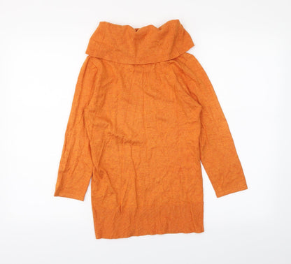 Mosaic Womens Orange   Basic T-Shirt Size S