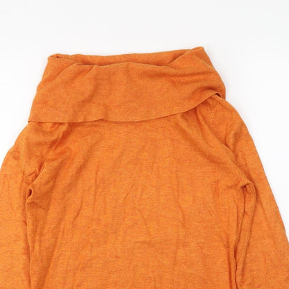 Mosaic Womens Orange   Basic T-Shirt Size S