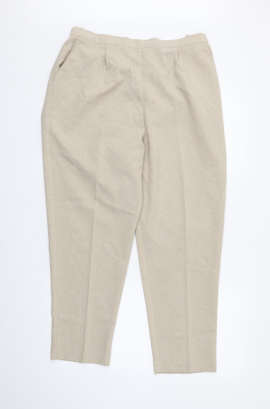 M&S Womens Beige   Trousers  Size 20 L24 in