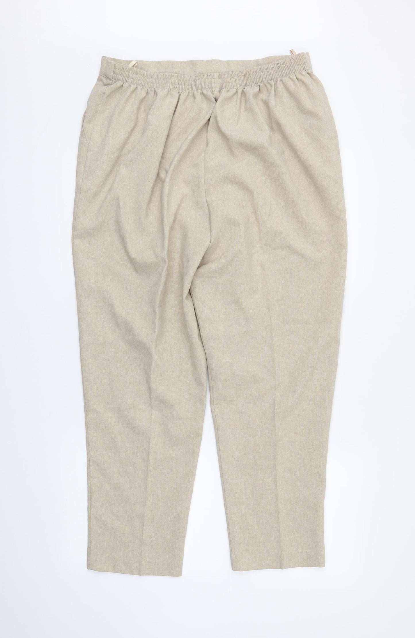 M&S Womens Beige   Trousers  Size 20 L24 in
