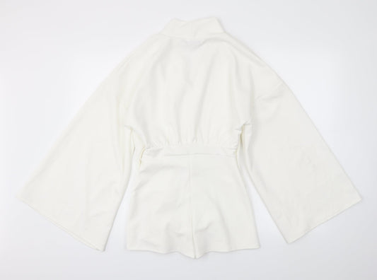 PRETTYLITTLETHING Womens White   Playsuit One-Piece Size 6 L4 in