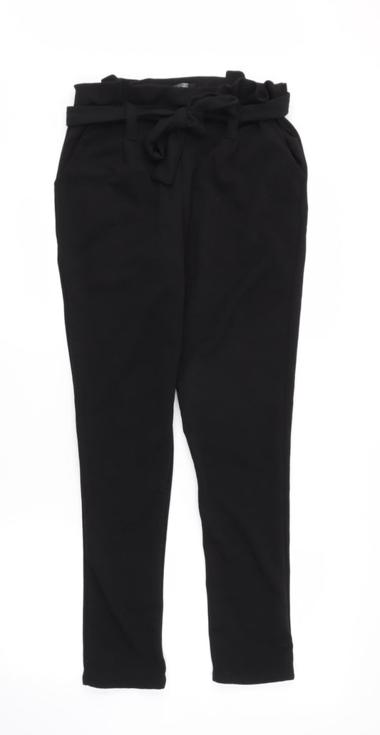 Select Womens Black   Trousers  Size 8 L27 in