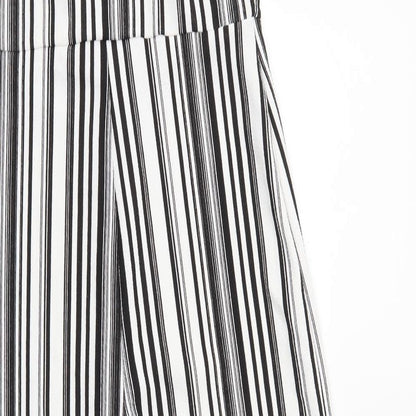 Select Womens White Striped  Jumpsuit One-Piece Size 8 L17 in