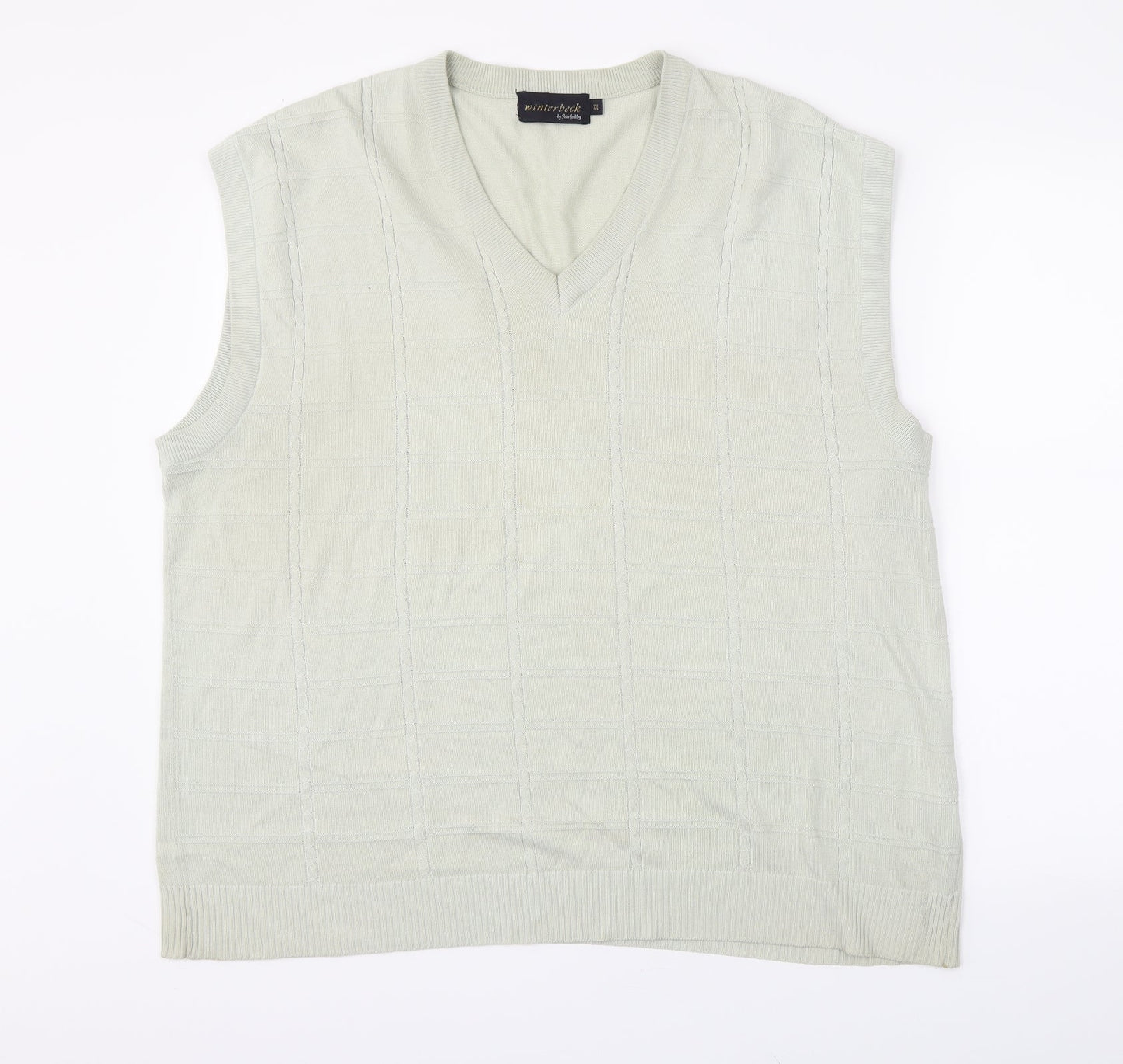 winterbeck Mens Green   Vest Jumper Size XL