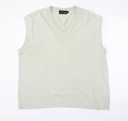 winterbeck Mens Green   Vest Jumper Size XL