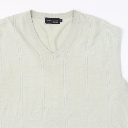winterbeck Mens Green   Vest Jumper Size XL