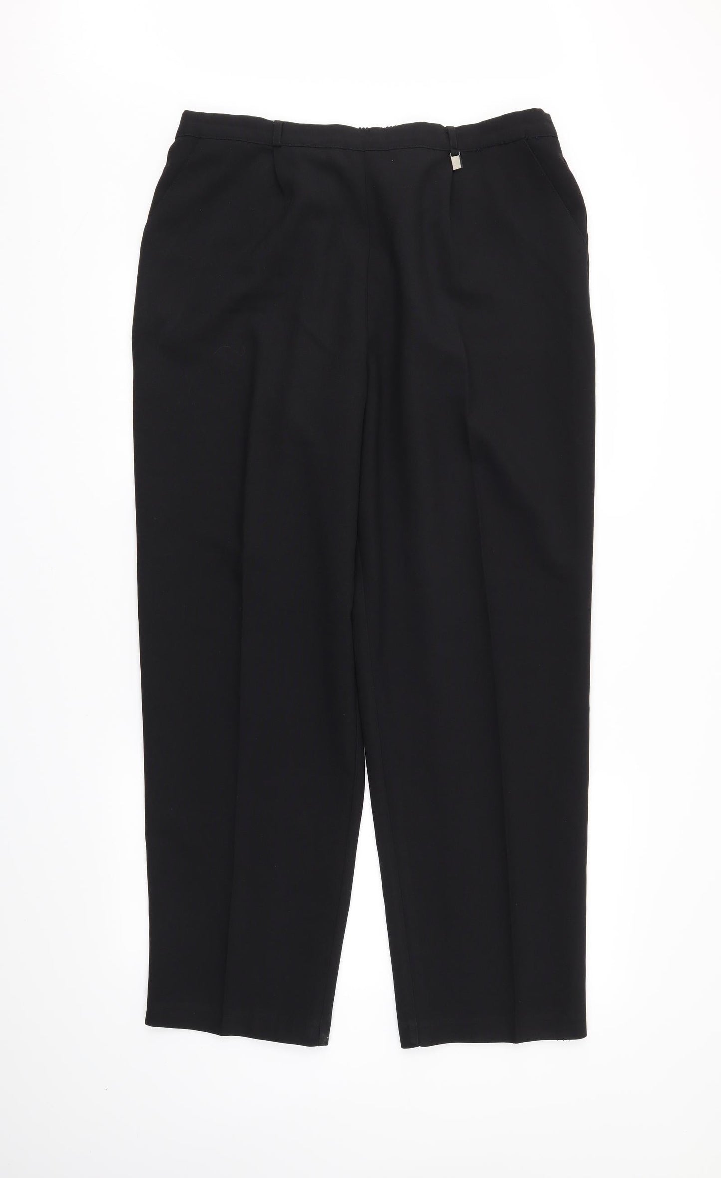 Womens UK Size 34 in Preworn Regular Fit  Black Trousers