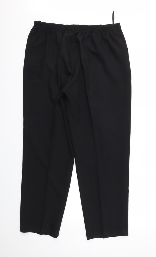 Womens UK Size 34 in Preworn Regular Fit  Black Trousers