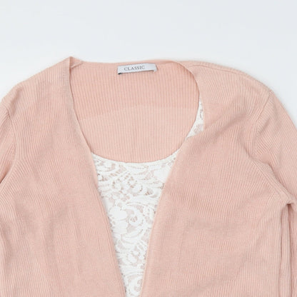 M&S Womens Pink   Pullover Jumper Size 12