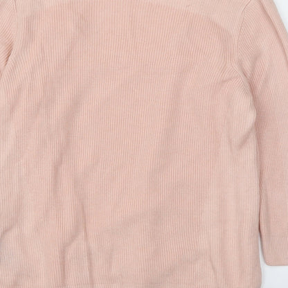 M&S Womens Pink   Pullover Jumper Size 12