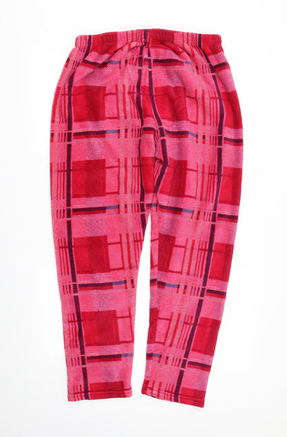Preworn Womens Pink Plaid  Capri One Piece Size L
