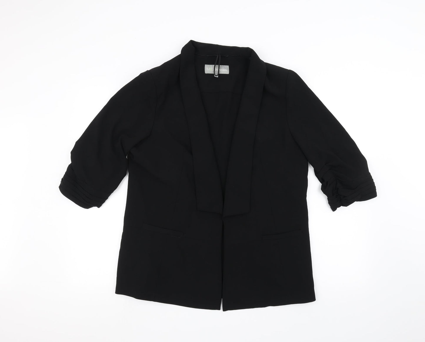 Womens UK Size 14 Marks and Spencer Black Jacket