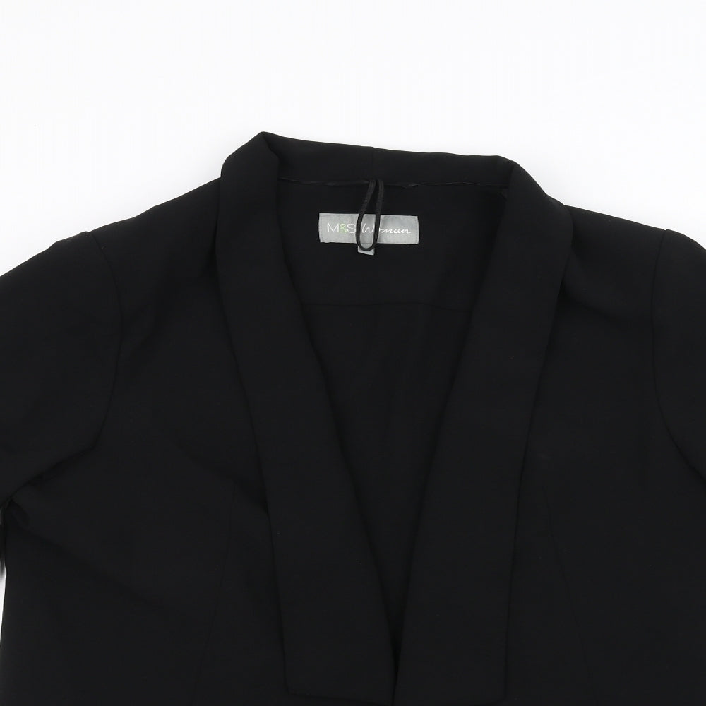 Womens UK Size 14 Marks and Spencer Black Jacket