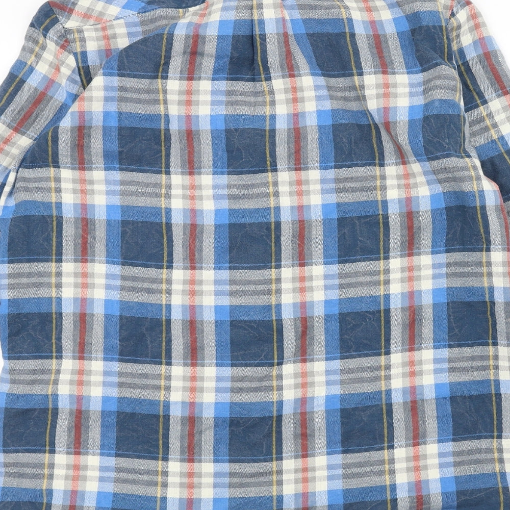 Womens UK Size 10 ESPIRIT Blue Basic Button-Up