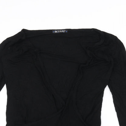 Star Womens Black   Cardigan Jumper Size M