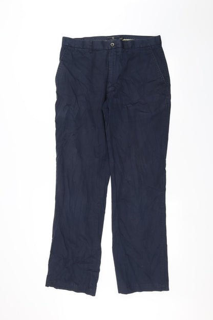 Marks and Spencer Mens Blue   Trousers  Size 32 L28 in