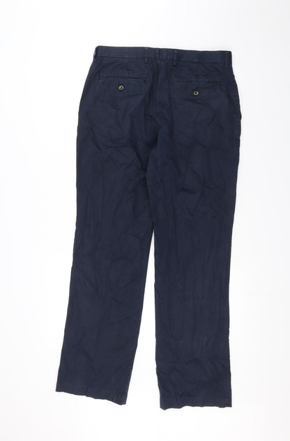 Marks and Spencer Mens Blue   Trousers  Size 32 L28 in