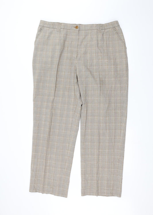 Womens UK Size 20 Wichele Regular Fit  Brown Trousers
