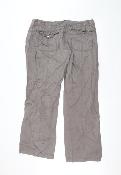 Womens UK Size 16 DEBINHAMS Regular Fit  Grey Trousers