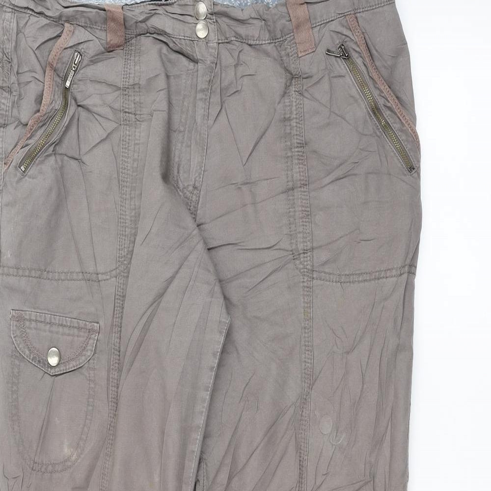Womens UK Size 16 DEBINHAMS Regular Fit  Grey Trousers