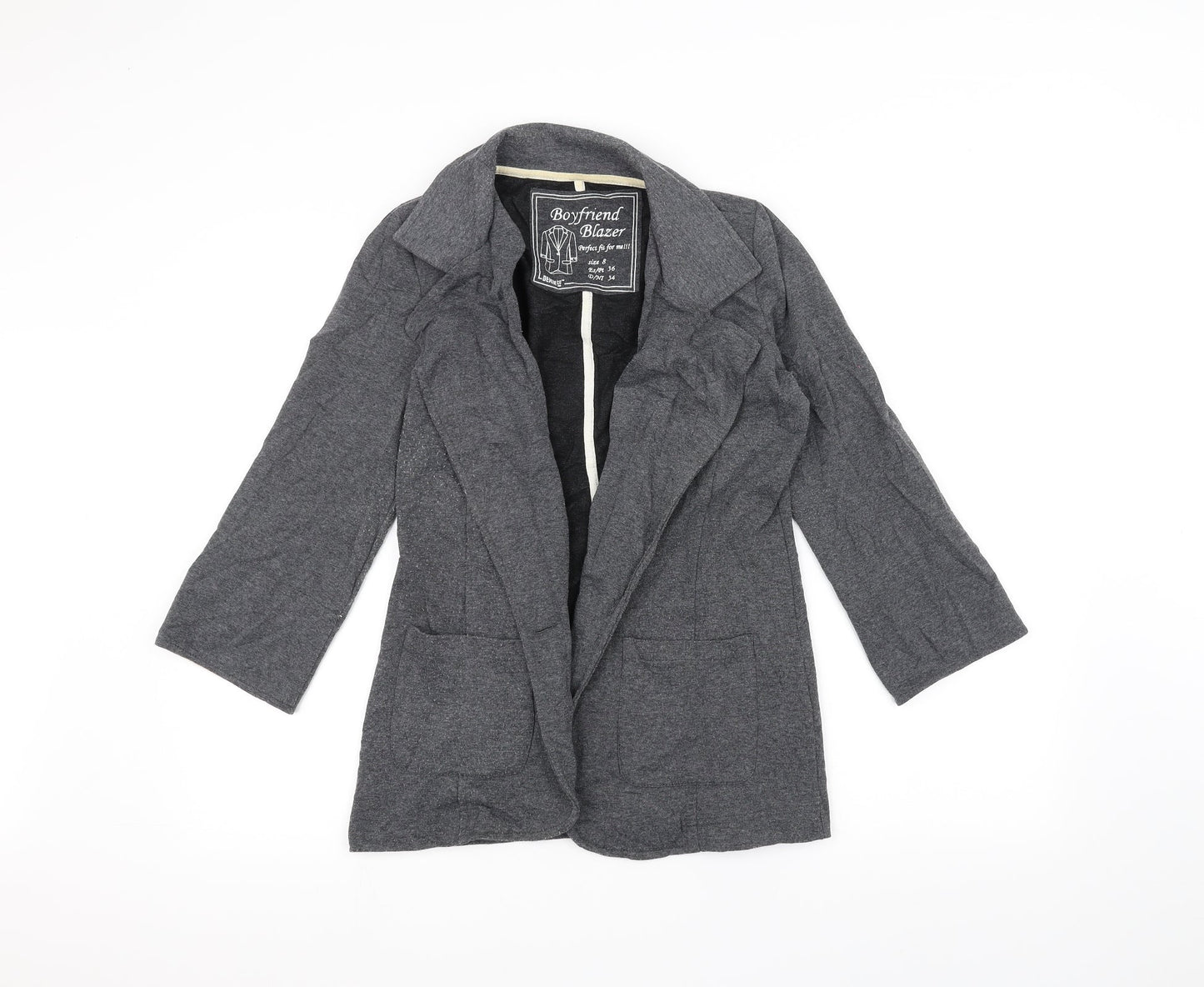 Womens UK Size 8 Preworn Grey Jacket