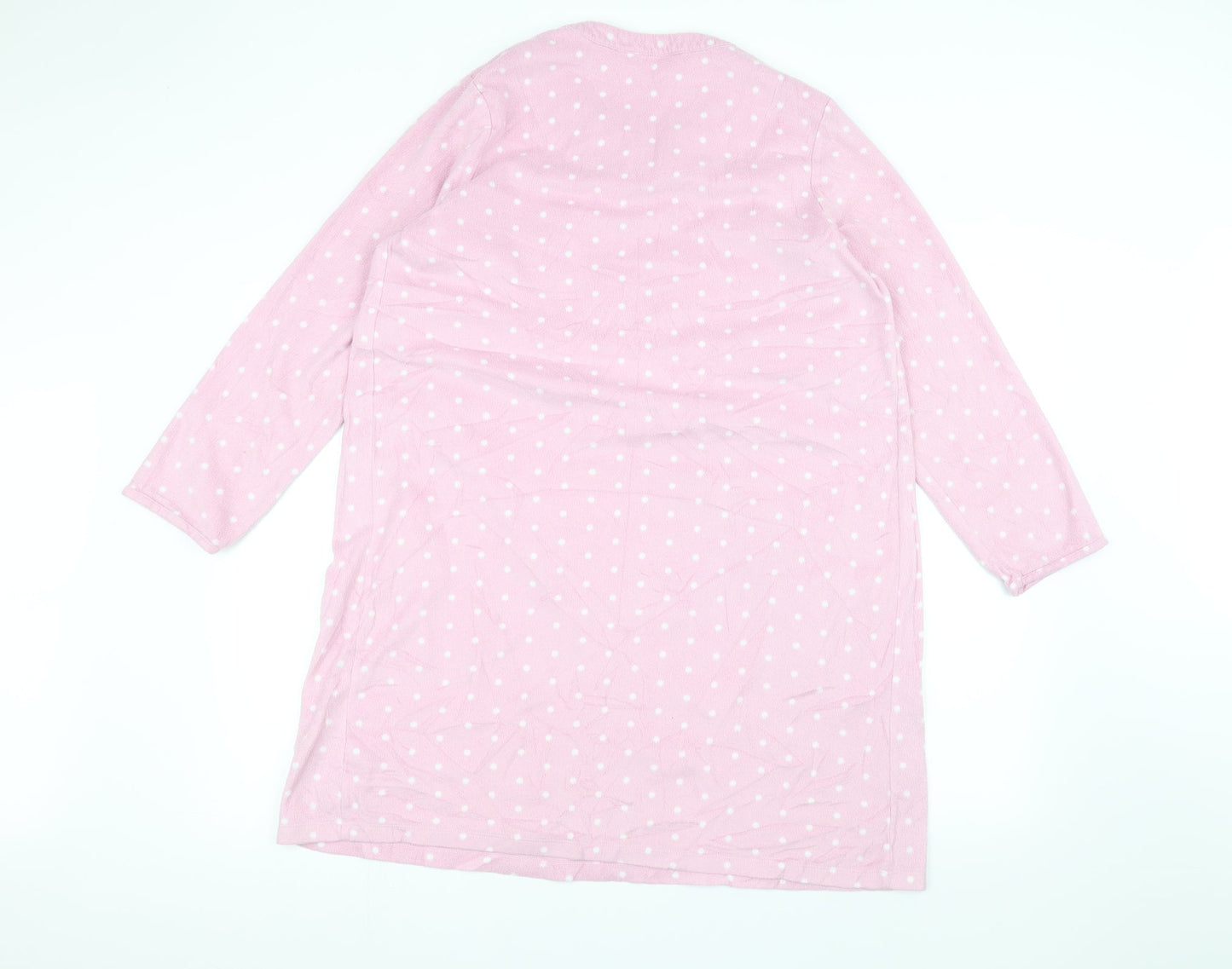 Marks and Spencer Womens Pink Polka Dot  Pullover Jumper Size 16