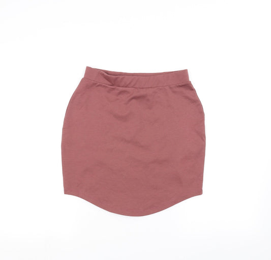 Missguided Womens Pink   A-Line Skirt Size 10