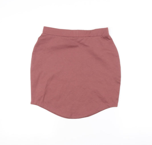 Missguided Womens Pink   A-Line Skirt Size 10
