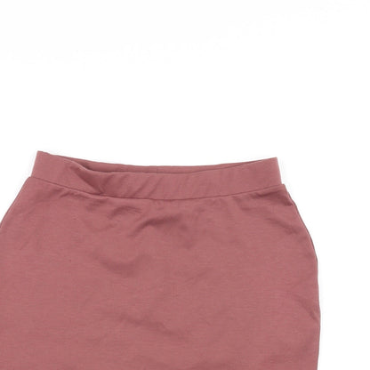 Missguided Womens Pink   A-Line Skirt Size 10