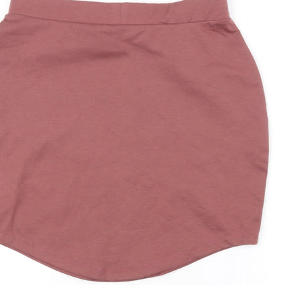Missguided Womens Pink   A-Line Skirt Size 10