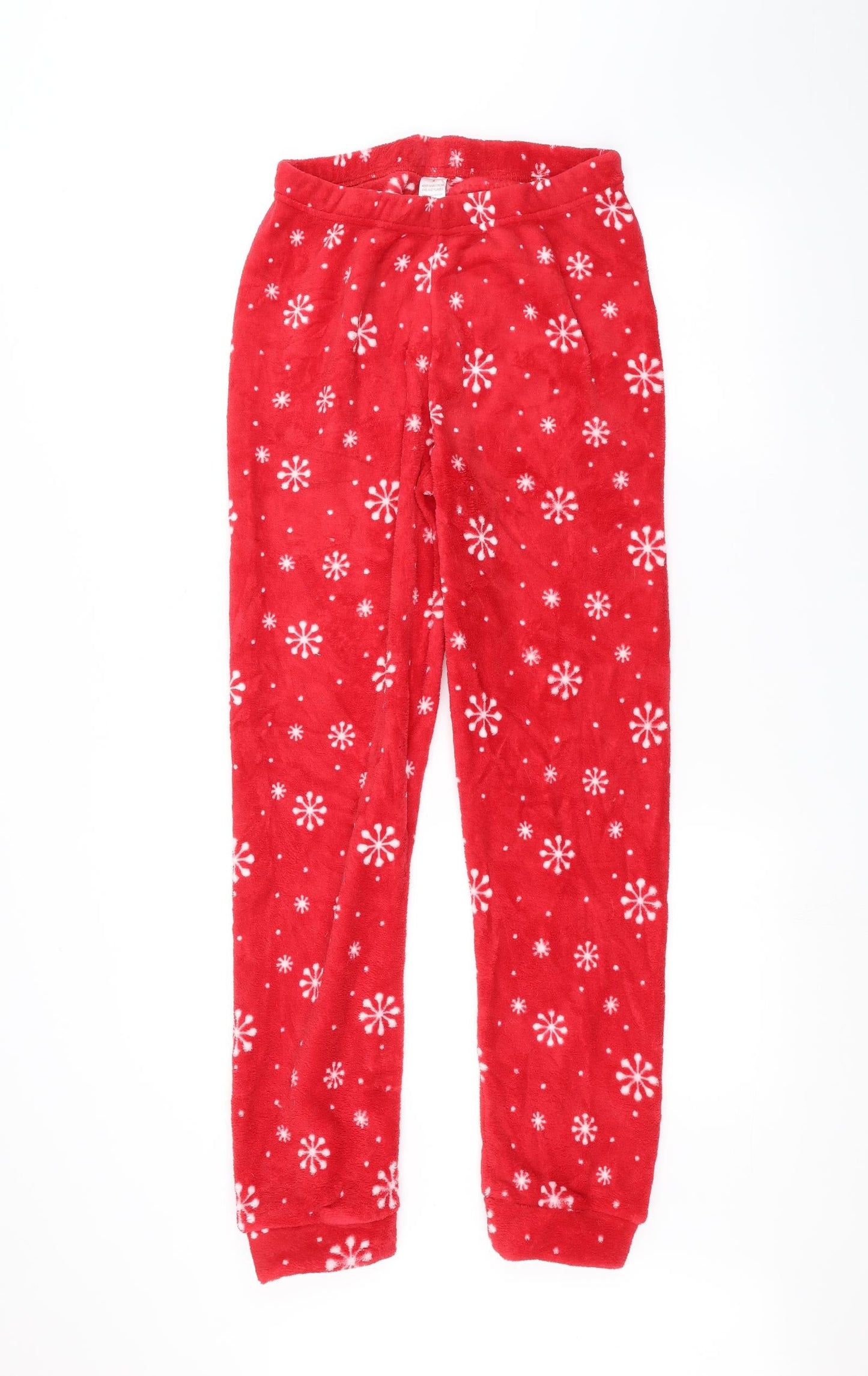 Womens UK Size S Preworn Regular Fit  Red Trousers