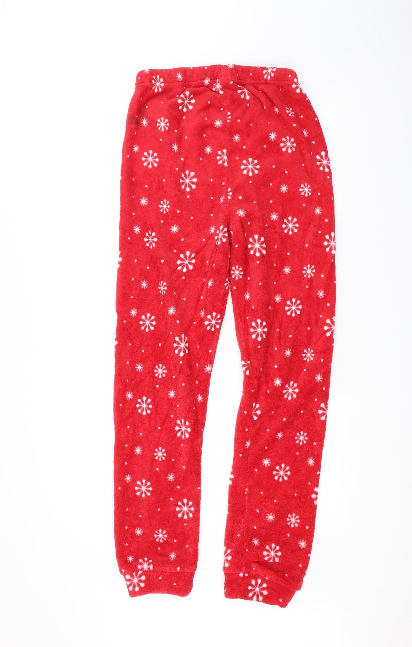 Womens UK Size S Preworn Regular Fit  Red Trousers